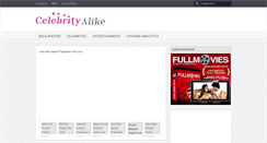 Desktop Screenshot of celebrityalike.com